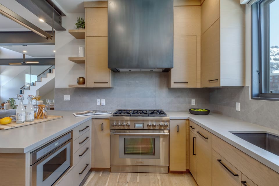 Fully equipped kitchen for culinary adventures.