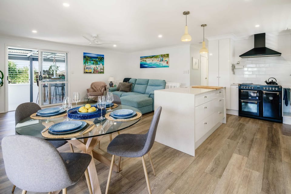 The home features a spacious open plan living