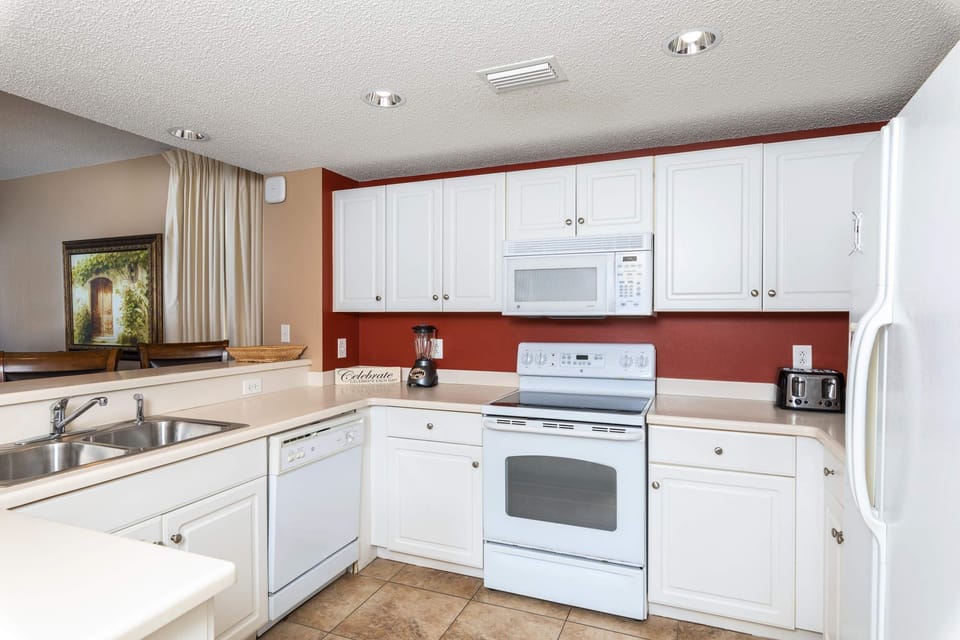 Fully stocked kitchen