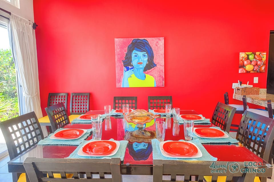 Funky dining area