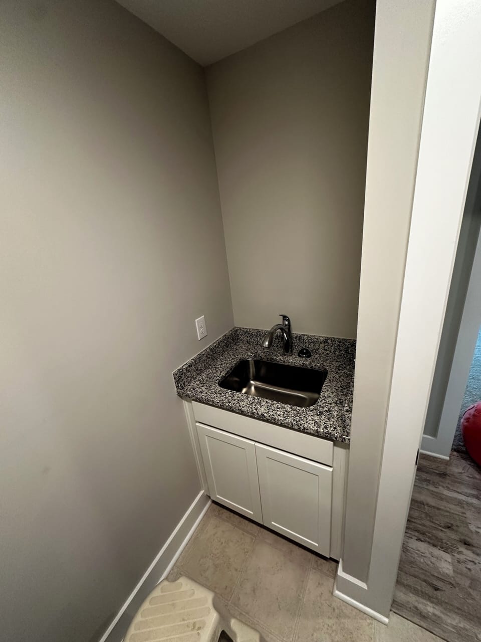 Sink in laundry room