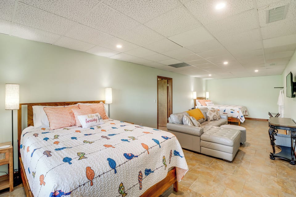 Bedroom 5 | 2 Queen Beds | Lower Level