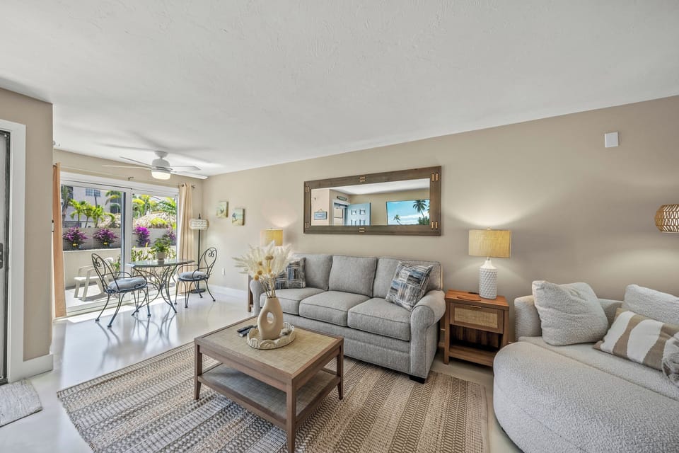 The living room is prefect for gathering  and creating unforgettable memories