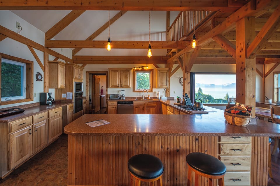 Plenty of counterspace for a spread...maybe cooking up today's halibut catch?!