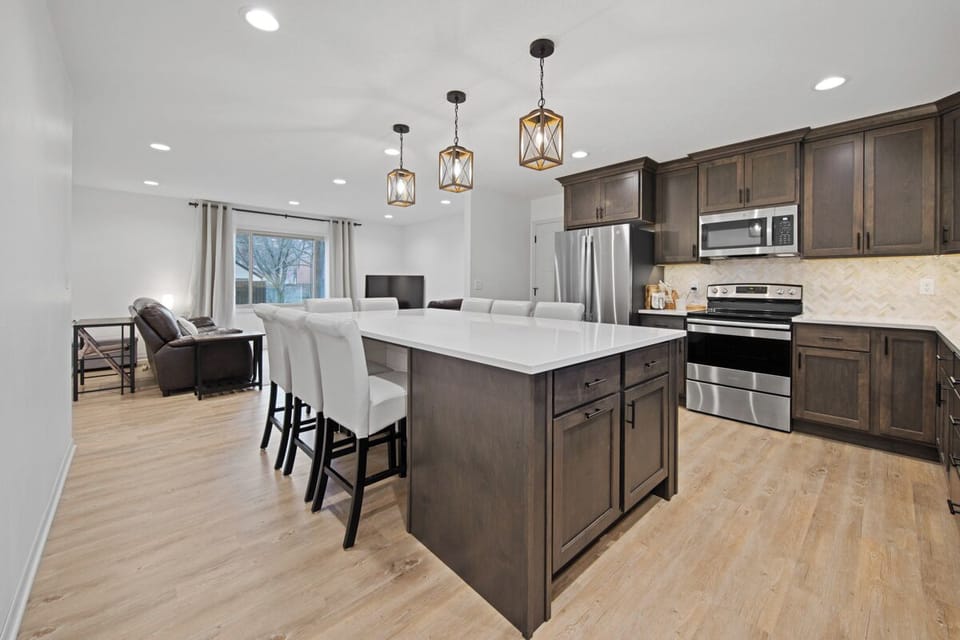 Open floor plan is ideal for spending time together