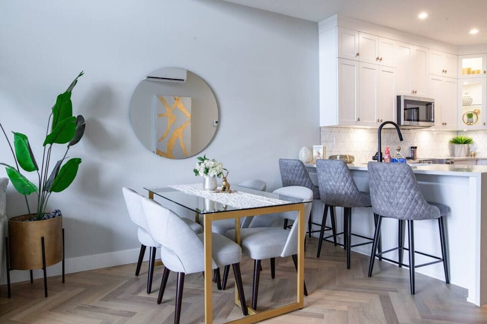 The dining room.