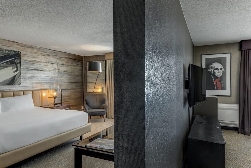 Bedroom. Interior and views may vary based on location and availability