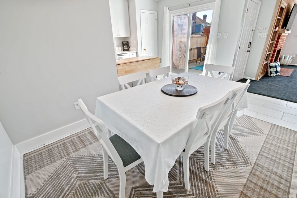 Enjoy seating for 6 at the dining table.
