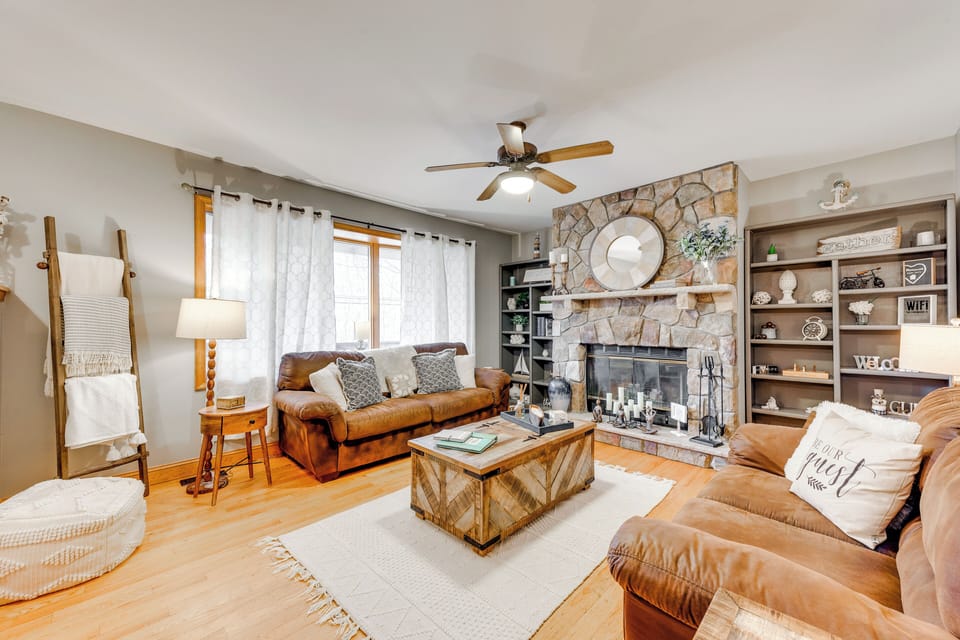 Pocono Lake Vacation Rental | 5BR | 3BA | 3,000 Sq Ft | Stairs Required