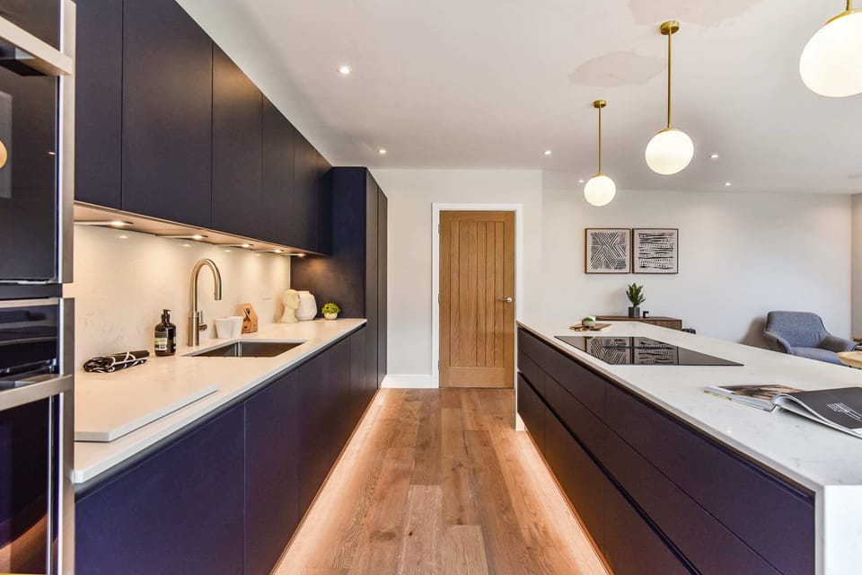 The kitchen has everything you need to prepare and cook all meals during your stay.