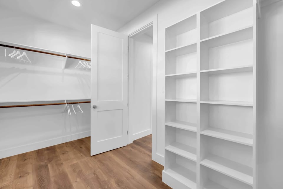 Spacious Master closet