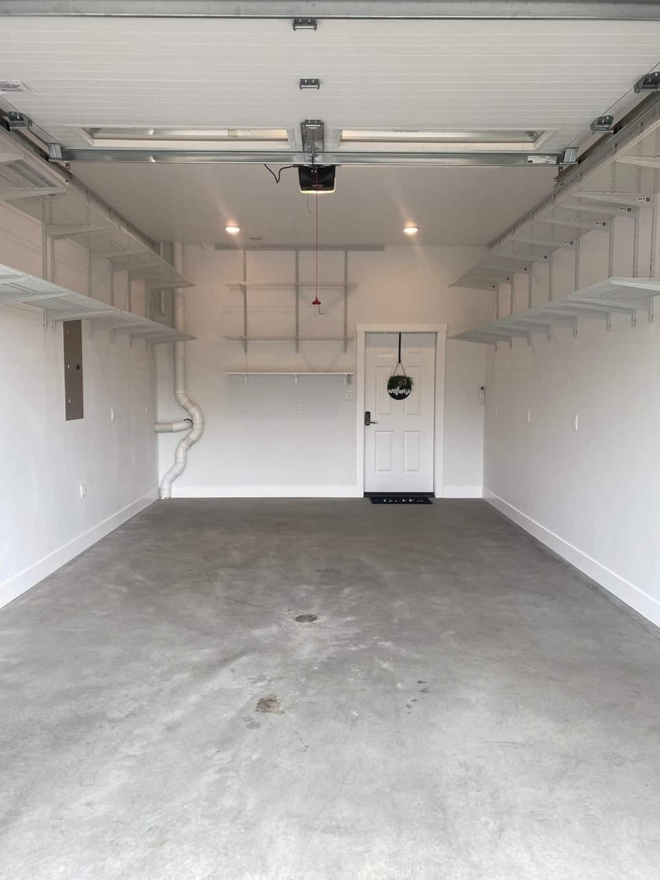 1 car garage with temperature control!  Ample storage for all of your skis, boards, bikes, fishing equipment or camping gear. Your entry door comes in from the garage into the bathroom/laundry. 