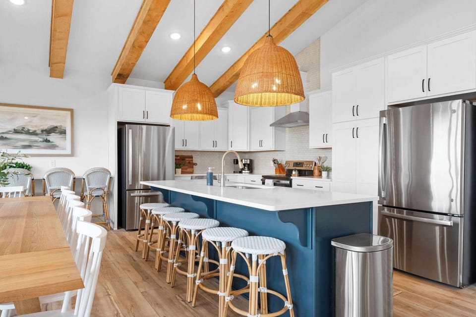 TWO refrigerators in this beautiful kitchen!