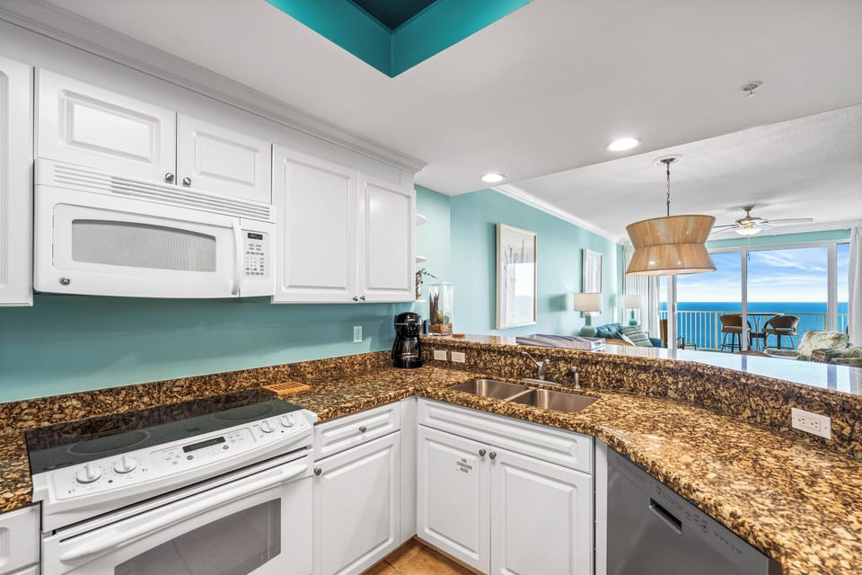 Fully stocked kitchen