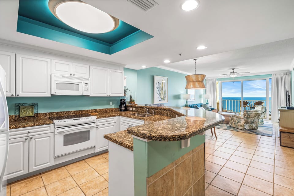 Fully stocked kitchen