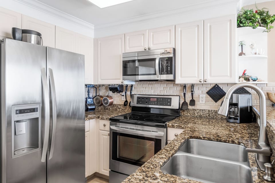 Fully stocked kitchen