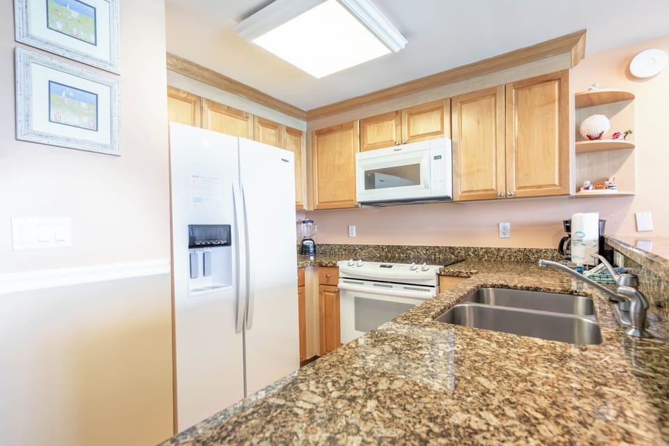 Fully stocked kitchen
