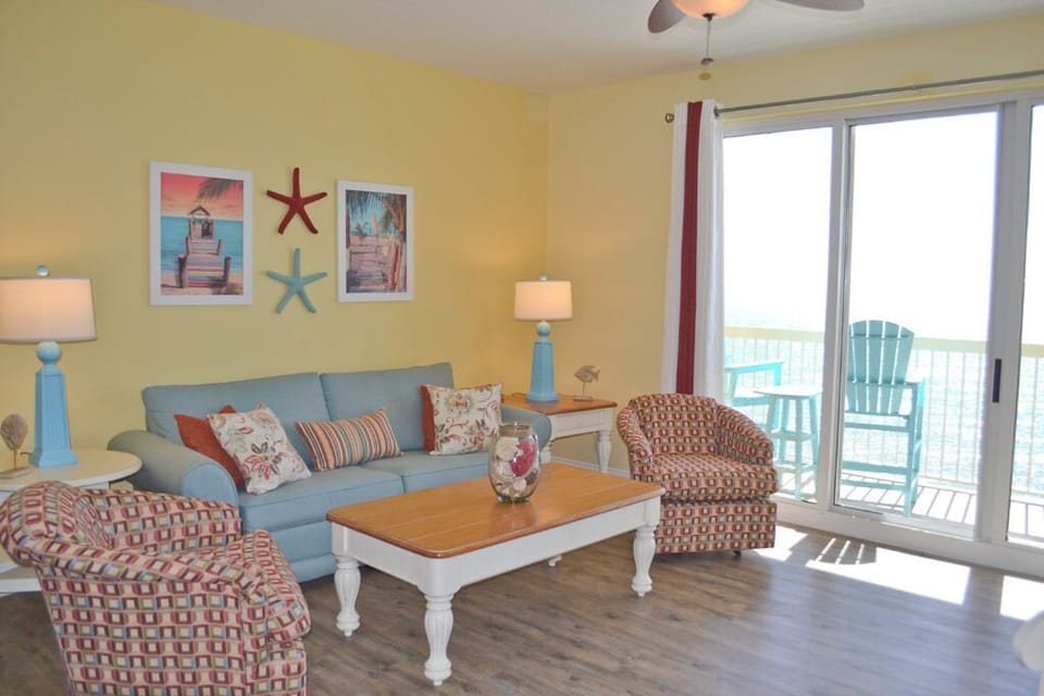 Gulf front living room