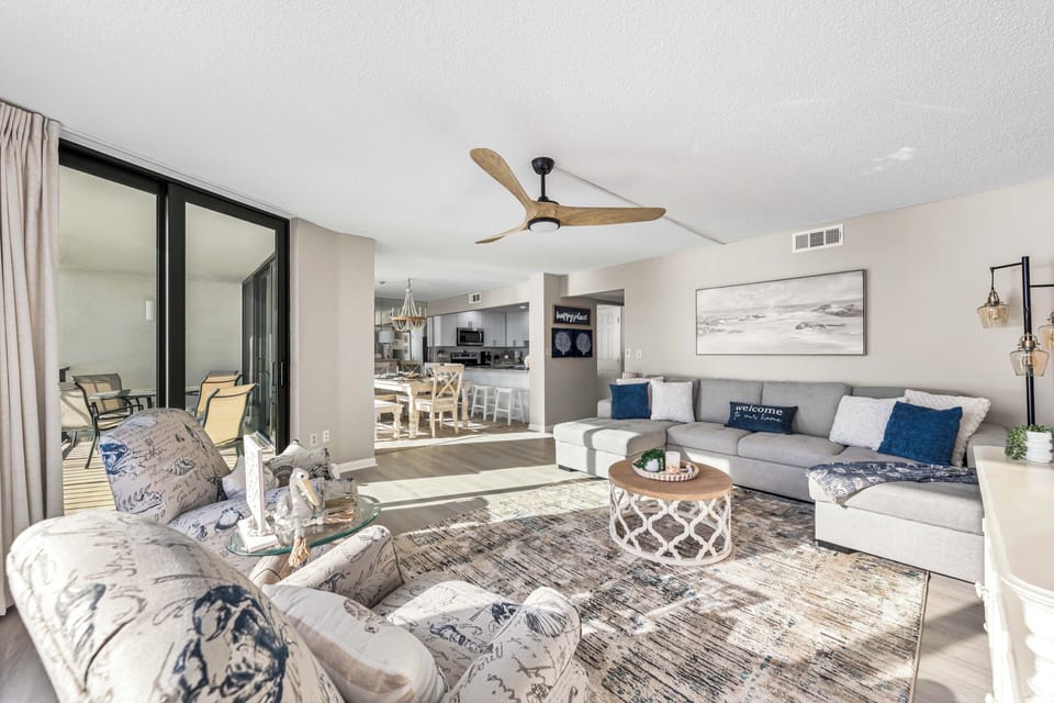 Gulf front living room