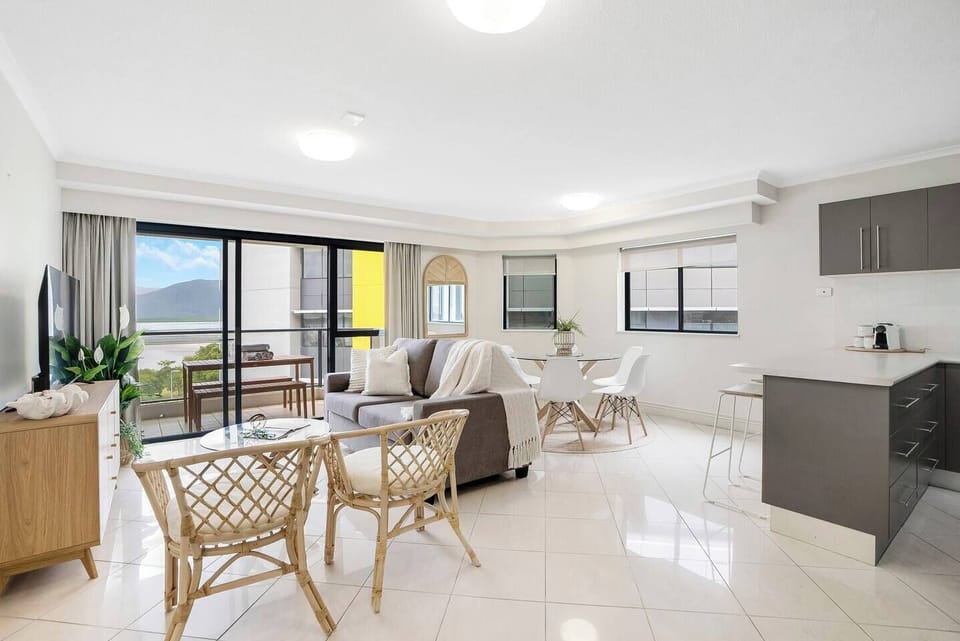The expansive open-plan living area is perfect for unwinding after a day of adventure, offering ample space for relaxation and socialising with loved ones.
