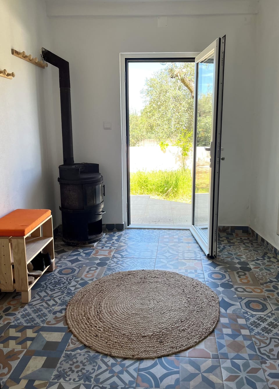 Átrio para o jardim