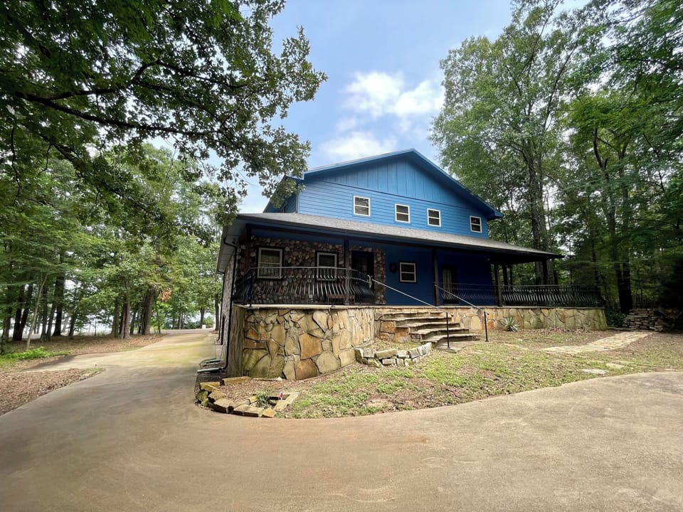 Lake House Main Entrance in back