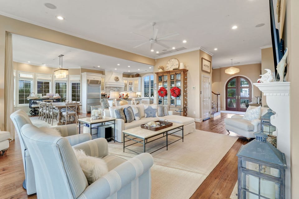 Living Room open to Dining Room