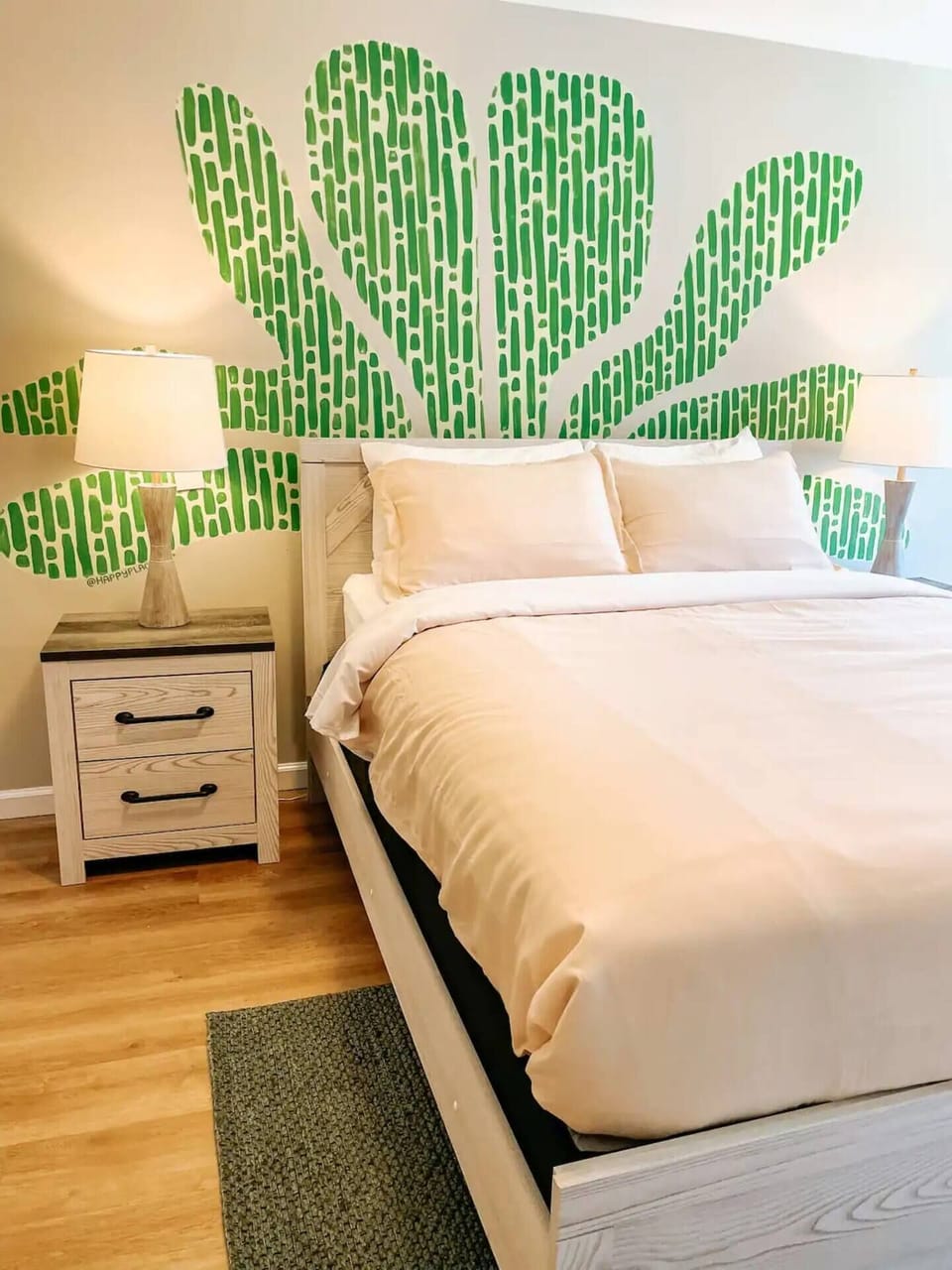 Dreaming of snuggling up in a cozy white bed 