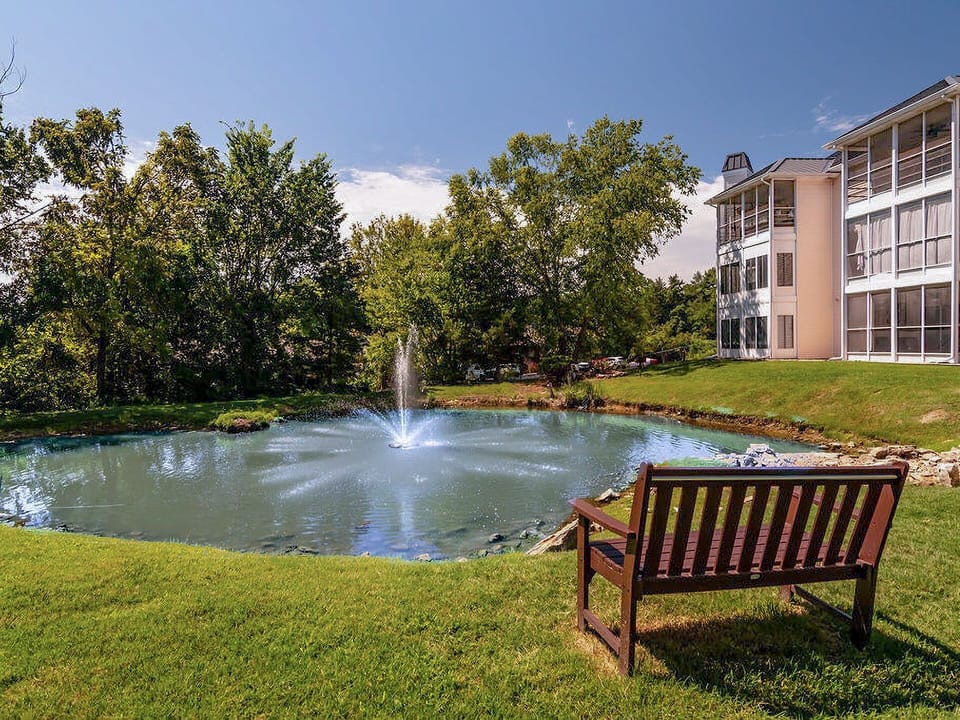 Serene setting directly outside condo.