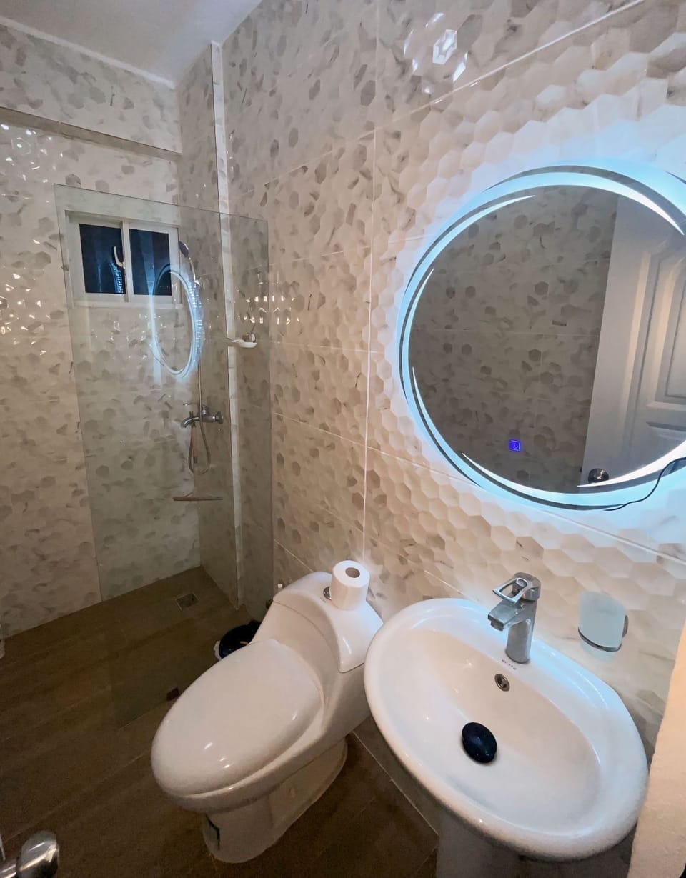Towels, soap, toilet paper