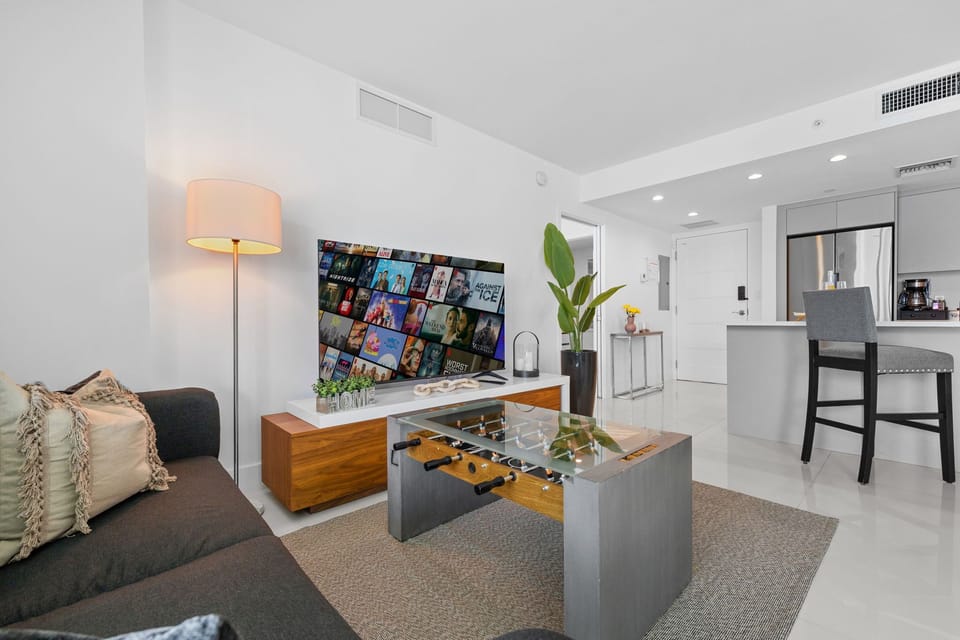 Living Room - Foosball Table - Smart TV (1)