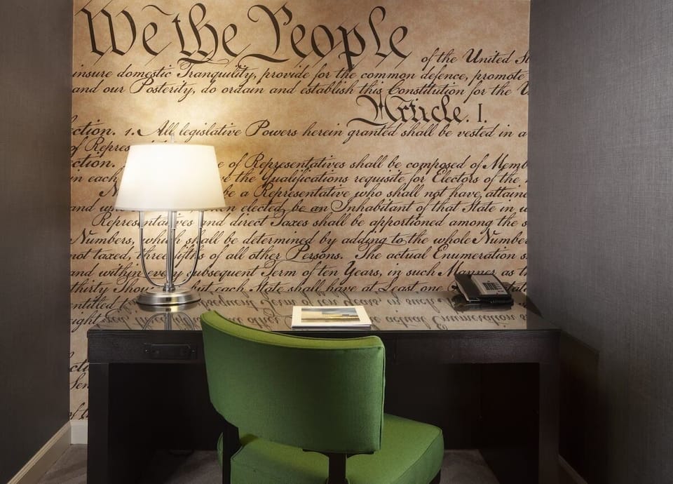 Settle in for focused work at the dedicated writing desk.