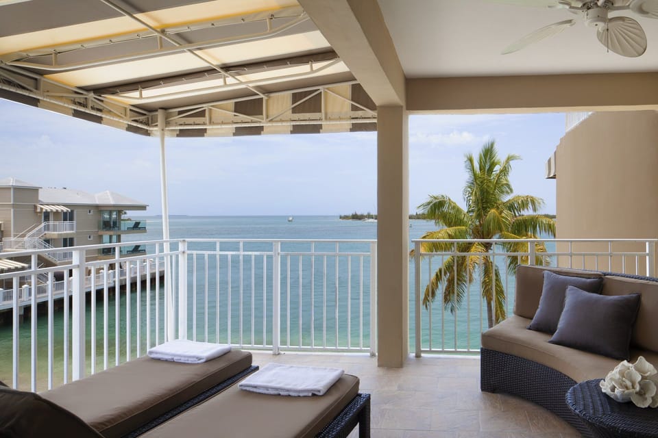 Lounge seaside with panoramic water views and ocean breezes.