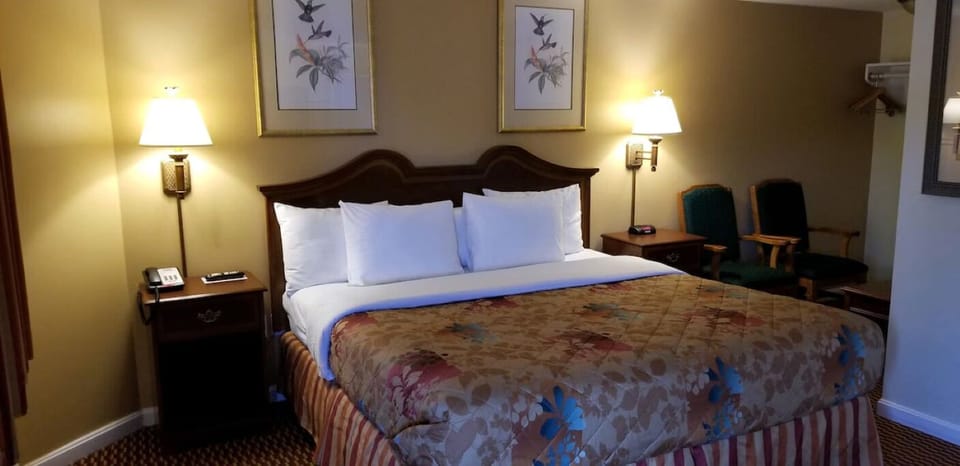 Lounge comfortably with in-room seating and a welcoming king bed.