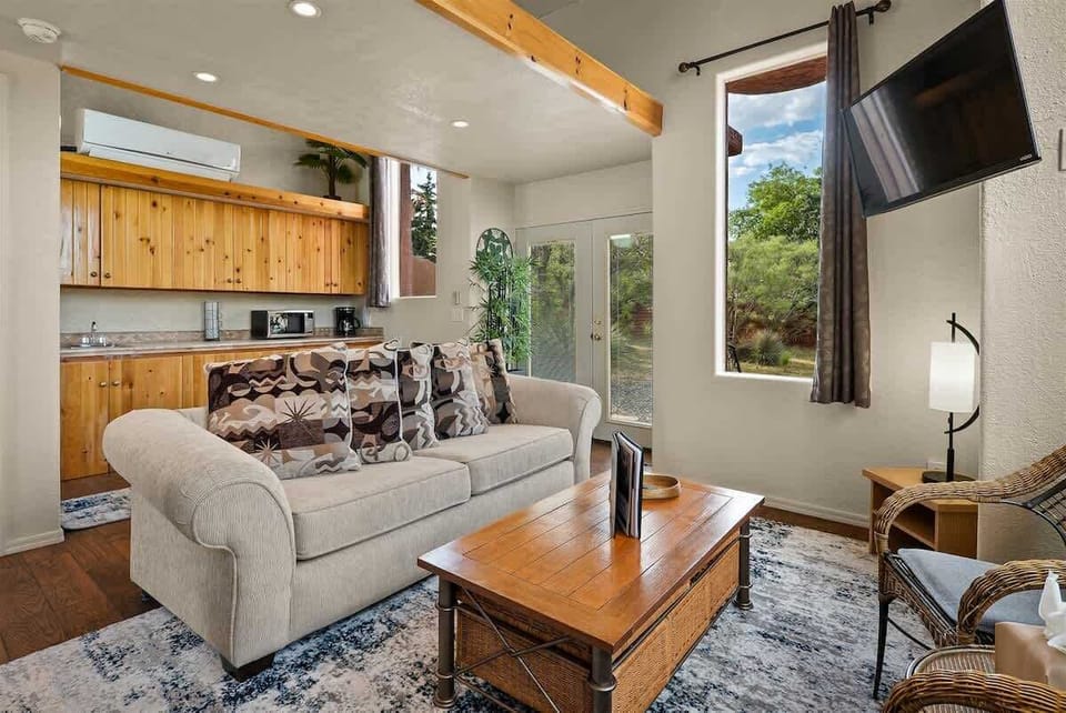 Casita`s kitchen and living area