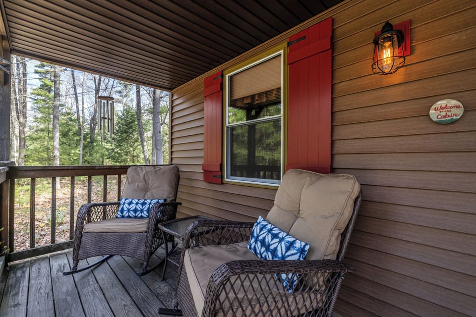 Welcoming front porch rockers welcome you! 