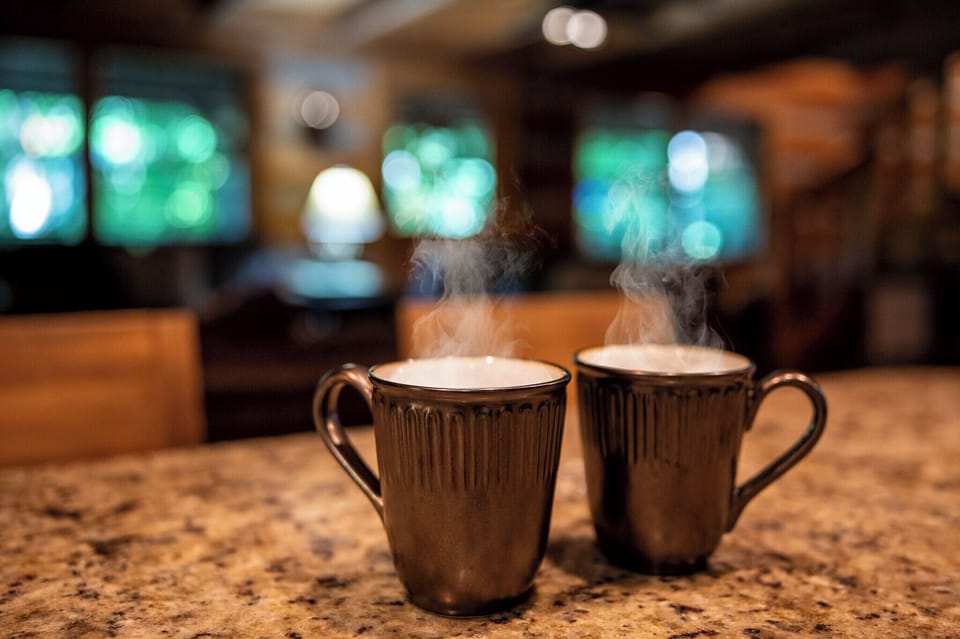 Brew a cup of coffee and enjoy a moment in the fresh mountain air.