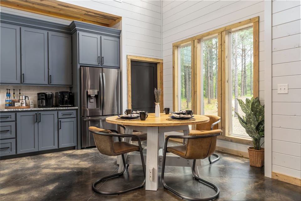 Open concept dining area.