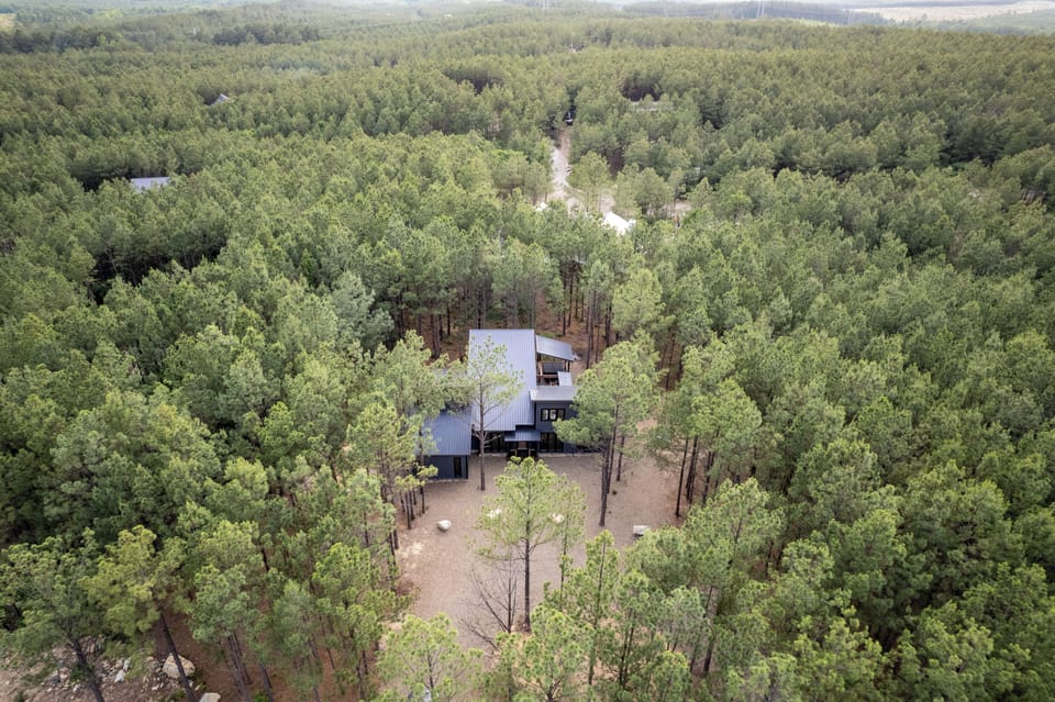 Aerial view of Elevated Grounds.