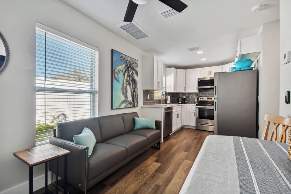 Living area and small table