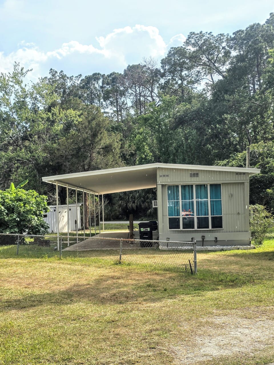 One side of the house.