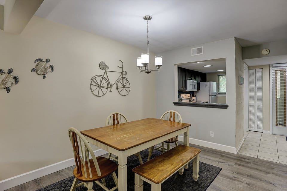 Adjacent to kitchen
