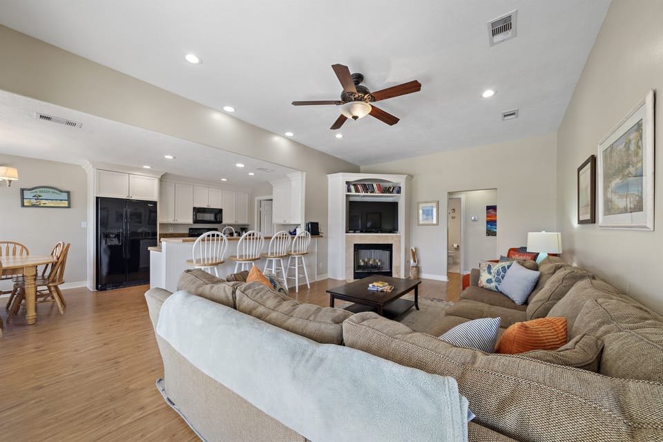 Open Living and Dining