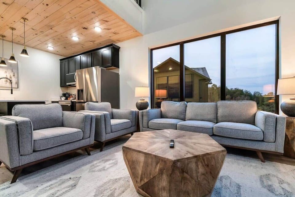 Sink into spacious seating and enjoy stunning views through expansive windows!