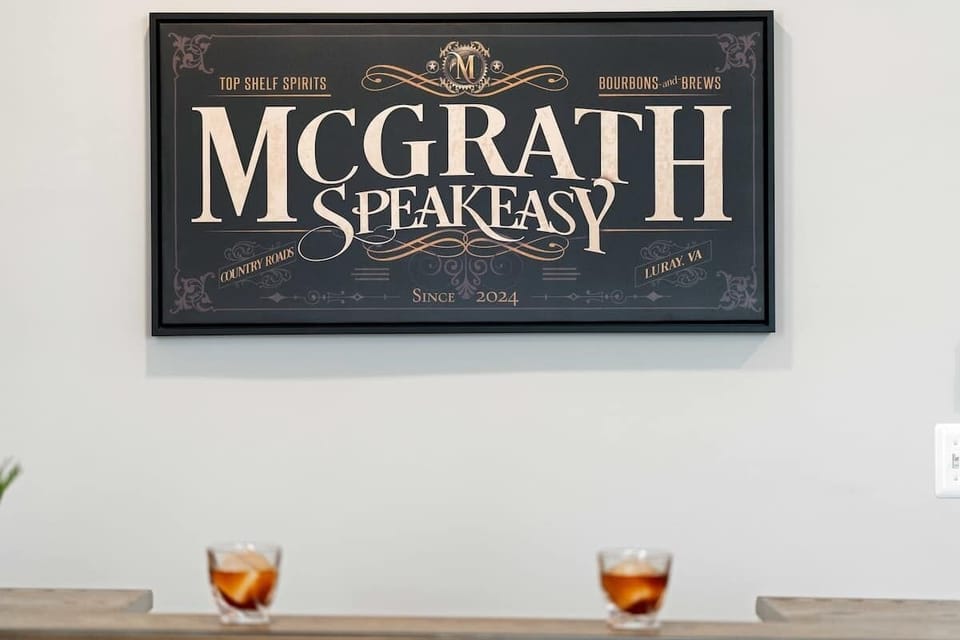 McGrath Speakeasy Bar Sign