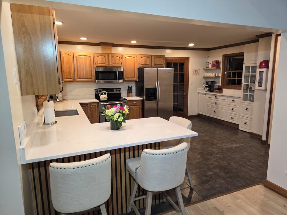 Enjoy our fully equipped, open-concept kitchen