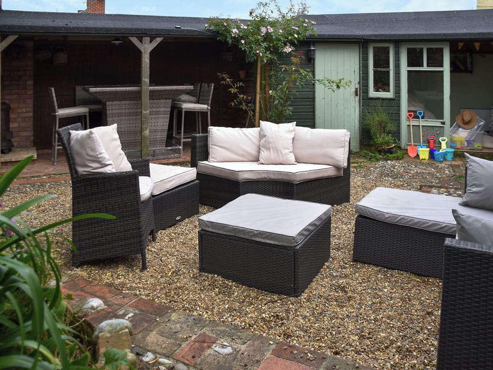 Outdoor area | Capri Cottage, Winterton-on-Sea