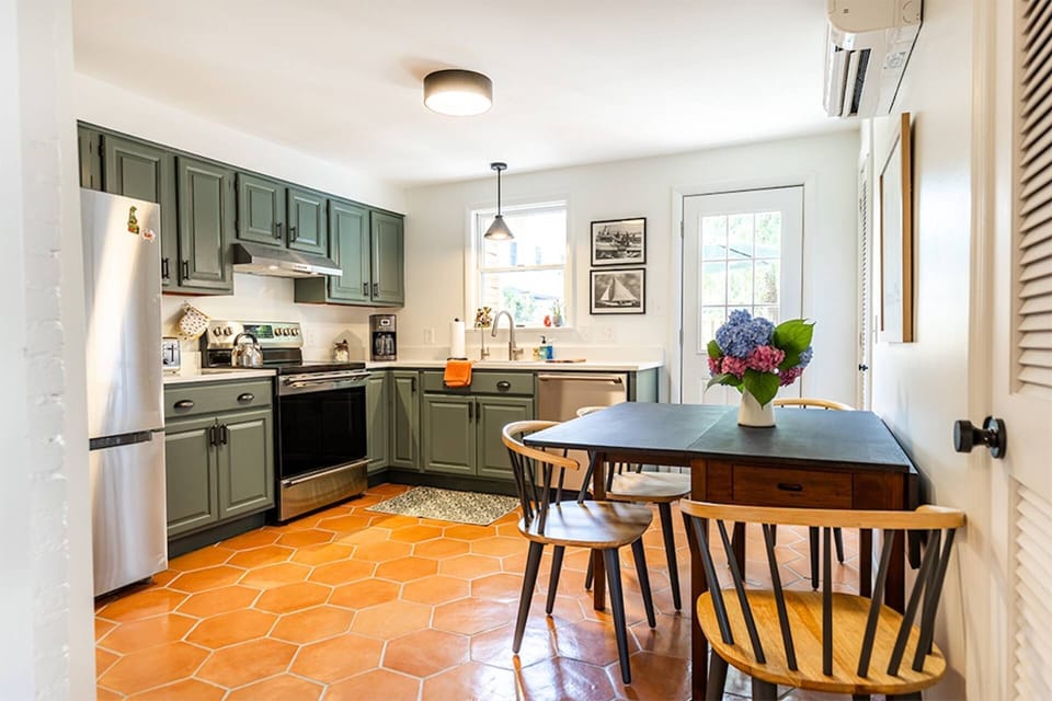 Make yourself at home with the new kitchen, family room and laundry.