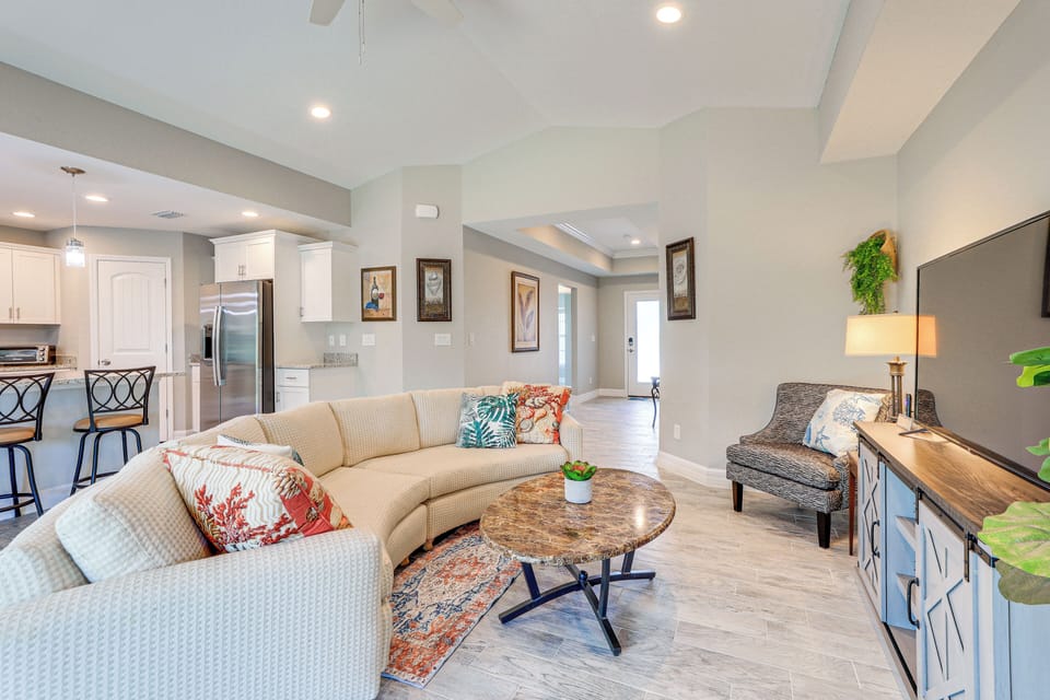 Rotonda West Vacation Rental | 3BR | 2BA | 4 Steps to Enter | 1,660 Sq Ft