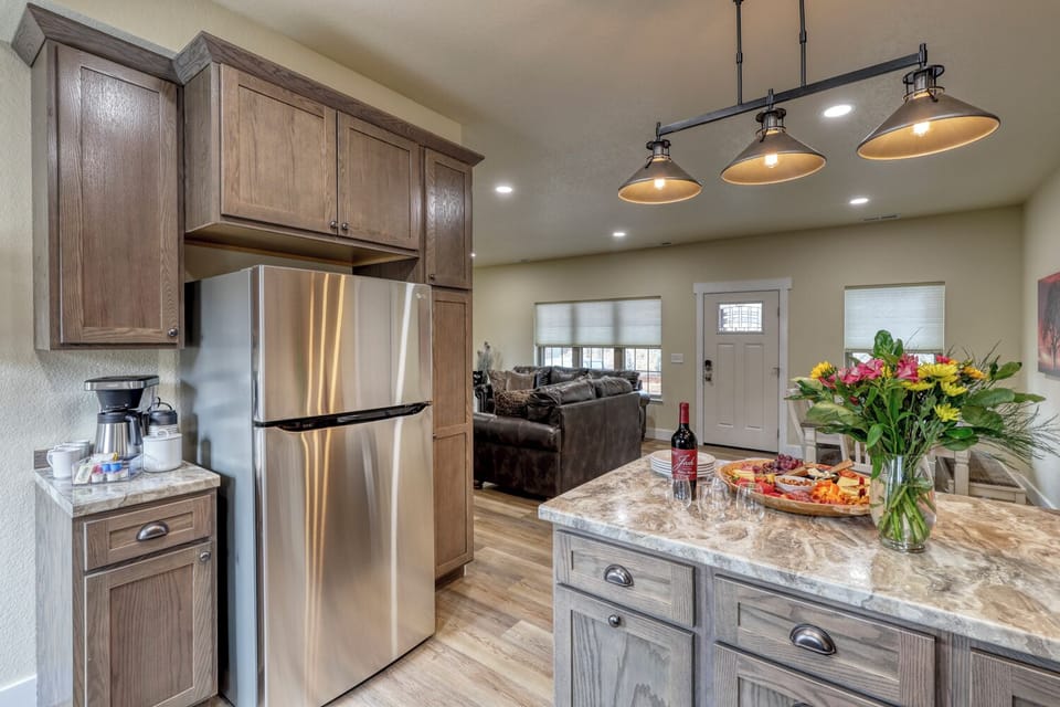 Fully equipped kitchens.